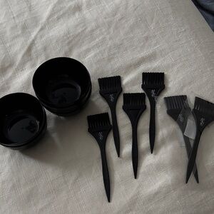 Professional Black Hair Dye Brush and Bowl Set